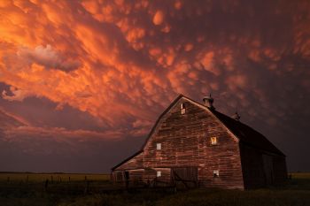 McCook County barn after a severe storm.