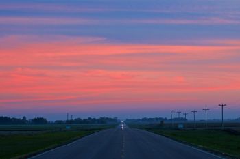 A country road in rural Lincoln County.