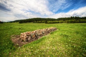 An old cavalry jump found at the Fort Meade Recreation Area.