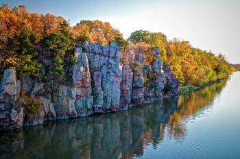 Palisades State Park in autumn.