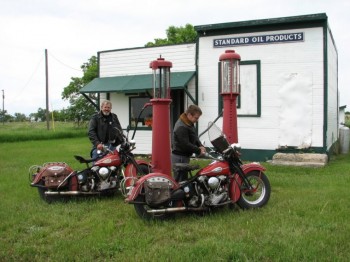 'Filling up' at the Crandall Pumps. Photo by Dave Swain.