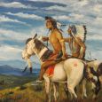 The Klein museum has many pieces of original art, including this painting by noted Sisseton author and artist Paul War Cloud Grant.