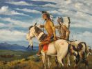 The Klein museum has many pieces of original art, including this painting by noted Sisseton author and artist Paul War Cloud Grant.