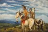 The Klein museum has many pieces of original art, including this painting by noted Sisseton author and artist Paul War Cloud Grant.