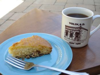 Swedish egg coffee and orange cake make a fine afternoon meal if you're a hungry Scandinavian farmer.