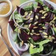 In winter, replace juicy garden tomatoes with beets in your romaine salad.