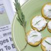 Creamy homemade goat cheese flavored with garlic, lemon and rosemary makes a tasty spread for crackers. Photo by Bernie Hunhoff.