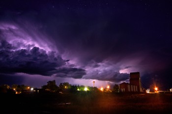 I was surprised when I processed this photo that I had captured the stars above the thunder cloud. I think it makes this photo of Isabel in June have more impact.