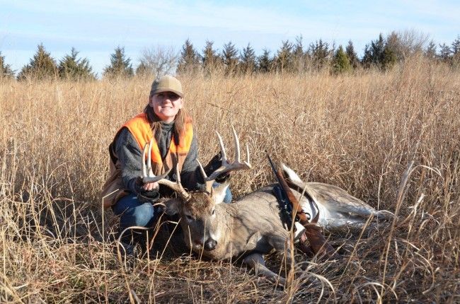 Our Circulation Director Jana Lane got the 5-point buck that folks from the Jim River valley have been watching since this summer.