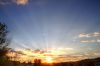 The sun rises over Spearfish.
