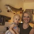 Kelly and Elizabeth Kemnitz greet guests to the MoRest Motel. Photo taken by Bernie Hunhoff in 2009.