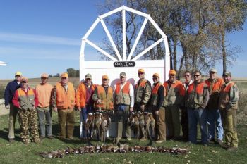 Happy hunters at Oak Tree Lodge. Click to enlarge photos.