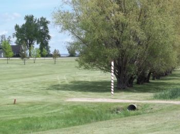 The barber pole has been guarding the par 5 forever.