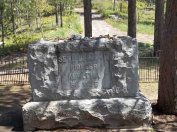 Seth Bullock's grave — where the trail really begins.
