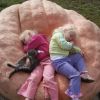 Kevin Marsh s daughters, Maddie and Autumn, nap in one of their father s giant pumpkins. Photo by Kevin Marsh of Parker, SD.