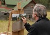 Twenty-eight painters participated in the paintout at the Meeker Ranch near Custer last week, including Tim Peterson who worked in pastels.