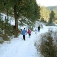 The Mickelson Trail, one of the sites participating in the First Day Hikes program, hosts several snowshoe hikes throughout the winter. Photo by South Dakota Game, Fish & Parks.