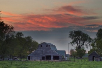 A dilapidated structure in the East Vermillion River Valley north of Montrose.