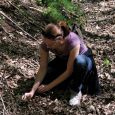 Rebecca Johnson searched for morel mushrooms at an undisclosed location along the Missouri River.