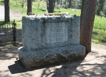 The grave of Seth Bullock and wife Martha looms 750 feet above the rest of the cemetery.