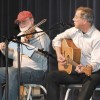 Well-known fiddler Owen DeJong (left) of Wakonda and singer John McNeill of Springfield are regulars at the Gayville Hall.