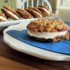 Zucchini Oatmeal Sandwich Cookies make a lightly spiced, cream-filled treat for young scholars. Photo by Fran Hill.