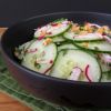 Peanuts, lime and ginger add Asian flare to this cool summer salad.