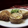 With the right gadgets, cooking up pecan-crusted chicken with au gratin potato stacks is a snap. Photo by Fran Hill.