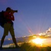 Silhouettes against sunsets can make spectacular photos.