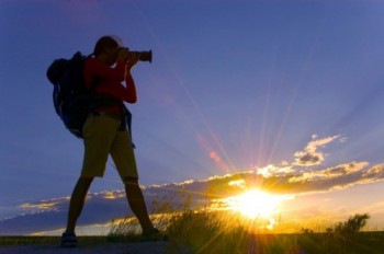 Silhouettes against sunsets can make spectacular photos.