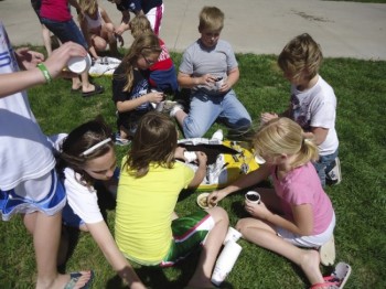 April 25 was giant pumpkin-planting day at Parkston Elementary School. Photos by Rob Monson. Click to enlarge photos.