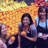 Pomegranate Market strives to attract like-minded farm suppliers, customers and staffers. In 2011, helpful staff members included (from left) Natalie McFarland, Kristen Perschon and Patty Ammann.