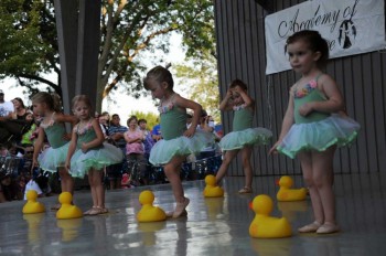 The dancing girls are a small part of the fun at Yankton's Riverboat Days.