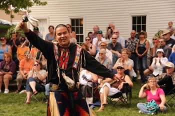 The Lakota group Brule will entertain Riverboat Days crowds again this year. Photo by Bernie Hunhoff.
