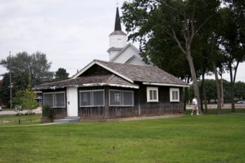 The Rolvaag Writing Cabin, where <i>Giants in the Earth</i> was penned, was originally located on Big Island Lake in northern Minnesota.