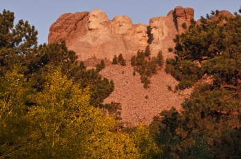 Sunrise in the late fall or early winter means the sun has moved further south and lights up Roosevelt better.