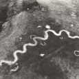 The outline of the stone serpent on Snake Butte was made clearer with a dusting of flour for this photo taken by the South Dakota Archaeological Society.