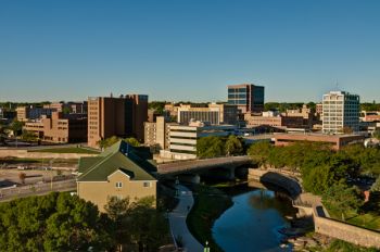The city of Sioux Falls is home to 165,000 people, while its metro area includes nearly 245,000, making it South Dakota's metropolis.