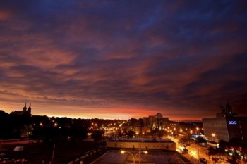 A June storm passes over Sioux Falls.