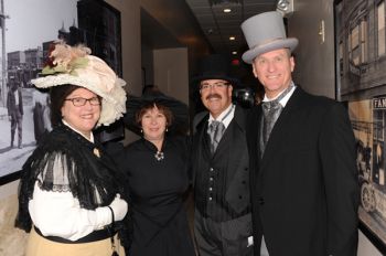 First Lady Linda Daugaard, Karen Michels, Lt. Gov. Matt Michels and Governor Dennis Daugaard presided over the state's first quasquicentennial event in Yankton on Nov. 2. Photo by Bernie Hunhoff.