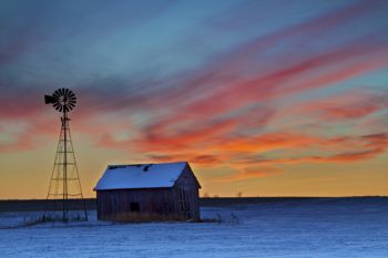 An early December sunset captured near Hartford, South Dakota. Click to enlarge photos.