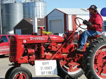 Lake Norden residents celebrate St. Urho's Day with a parade. Photo by Patti Andrews.