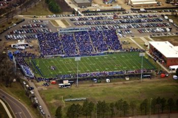 Last Saturday, South Dakota State University and the University of South Dakota renewed their old football rivalry in Brookings. Click to enlarge photos.