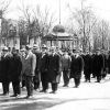 Men in Watertown turned out in droves to volunteer their services after the United States entered World War I in 1917.