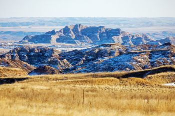 Badlands National Park in December.