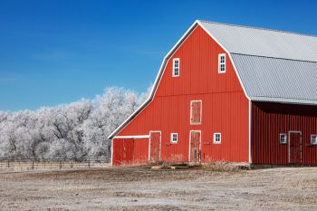 Lake County winter scene.