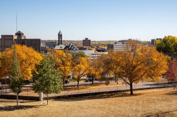 Downtown Sioux Falls from Cathedral Hill, 2020 Downtown Sioux Falls from Cathedral Hill, 2020