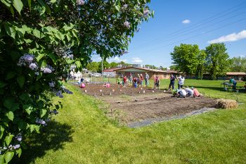 Planting day at Growing YOUth Gardens behind Good Samaritan in De Smet.