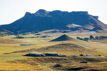 Castle Butte on a crisp October morning.