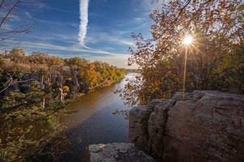 Palisades State Park in October.